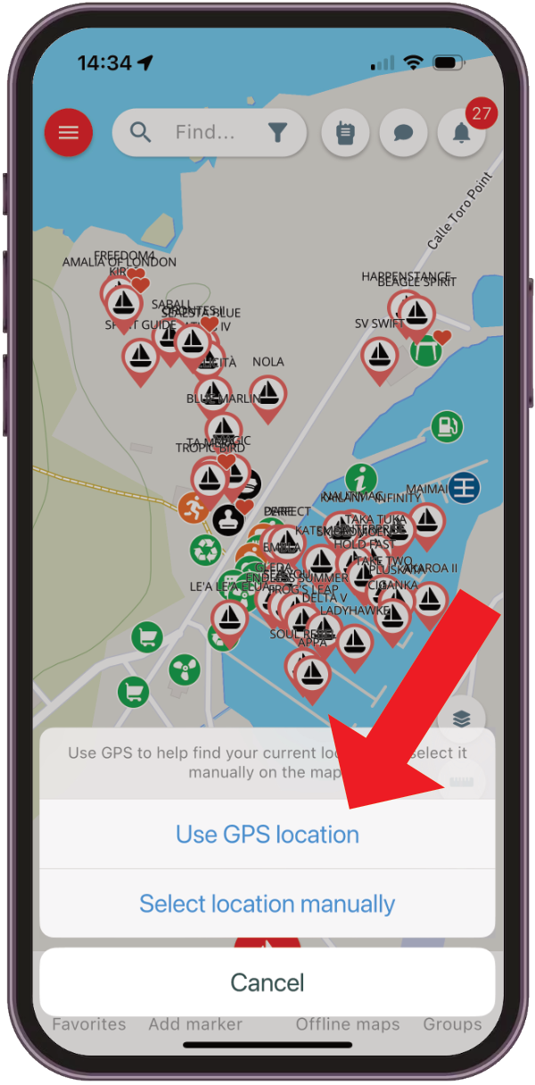 Record your track using the nfl app