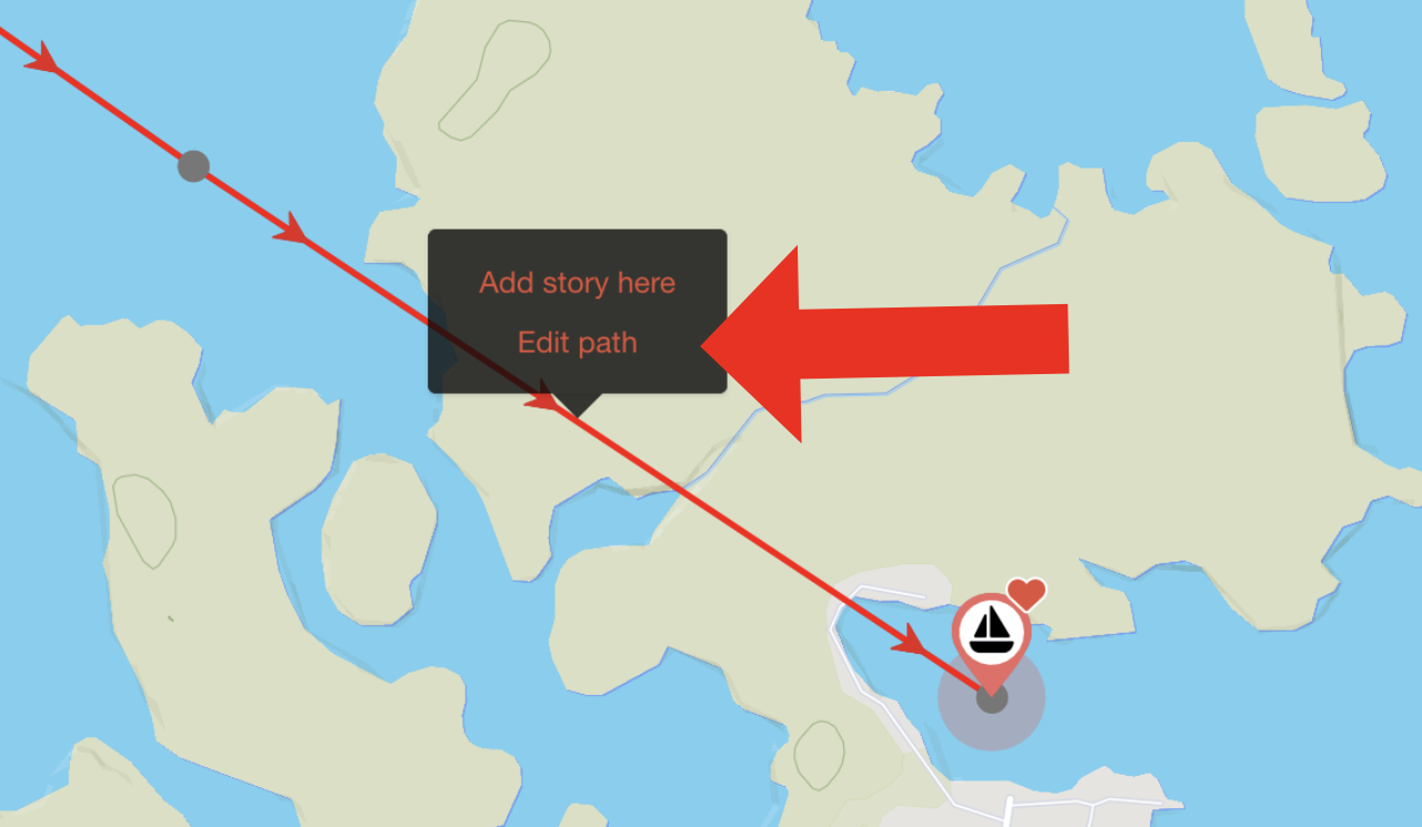 Locating the edit menu