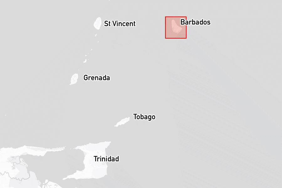 Sailing areas in Barbados