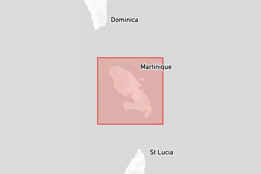 Sailing areas in Martinique